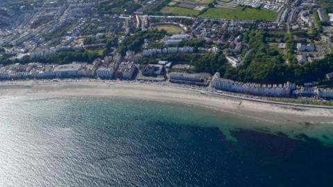 Douglas beach from the air