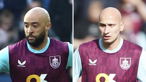 Nathan Redmond and Jonjo Shelvey in action for Burnley this season
