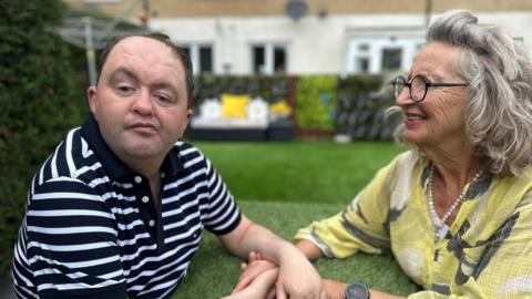 Keith and his mother Kim could lose the home they thought he would live in forever