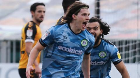 Forest Green celebrate goal