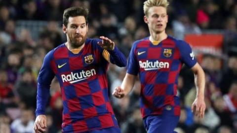 Lionel Messi and Frenkie de Jong