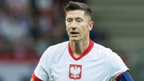 Poland striker Robert Lewandowski   