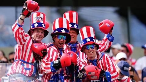 USA fans at World Cup