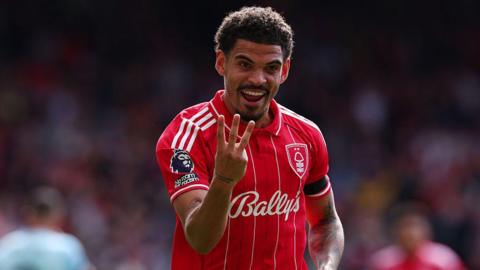 Morgan Gibbs-White celebrates