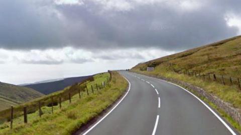 A section of the Mountain Road near the veranda