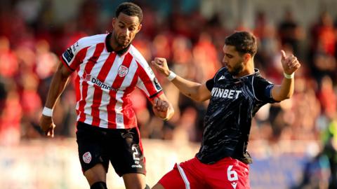 Europa League action from the Brandywell