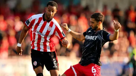 Europa League action from the Brandywell