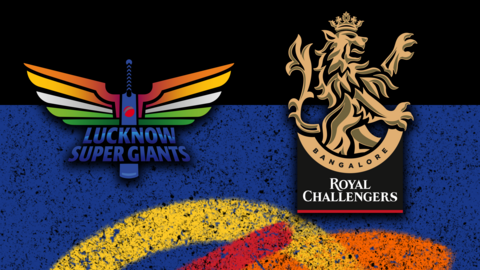 Lucknow Super Giants v Royal Challengers Bengaluru badge graphic