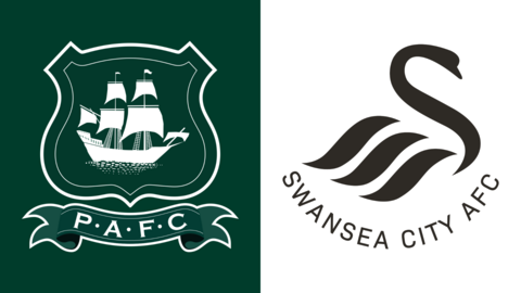 Plymouth Argyle and Swansea City crests