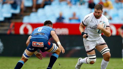 Iain Henderson in action against the Bulls