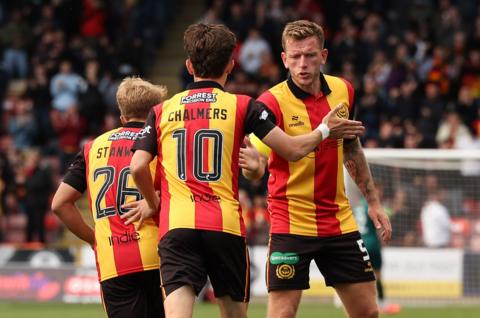 Partick Thistle celebrate