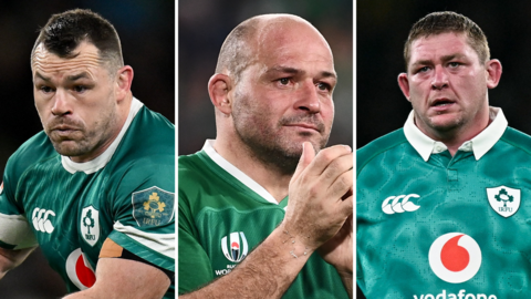 Cian Healy, Rory Best and Tadhg Furlong
