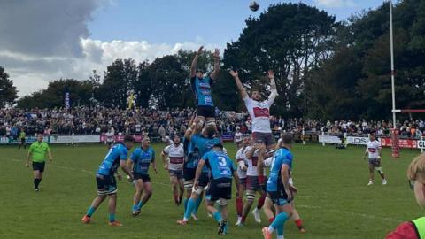 Camborne and Redruth in action