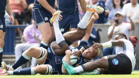 Fiji against Scotland