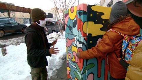 Community fridge in New York