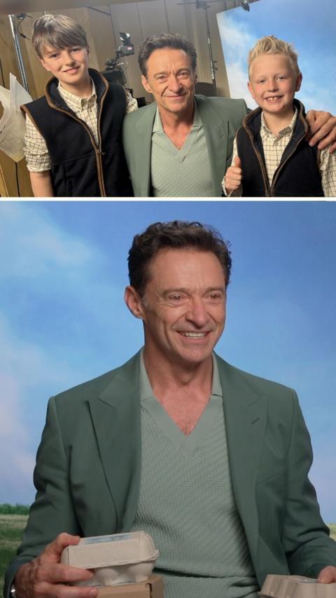 Cumbrian young farmers interview Hugh Jackman for Sheep Detectives