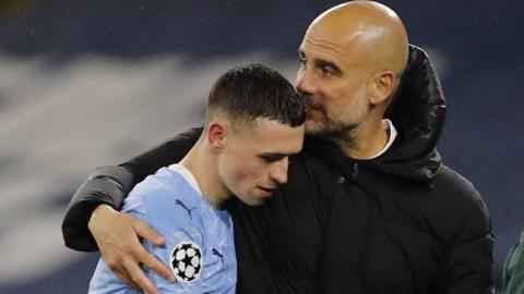 Phil Foden and Pep Guardiola