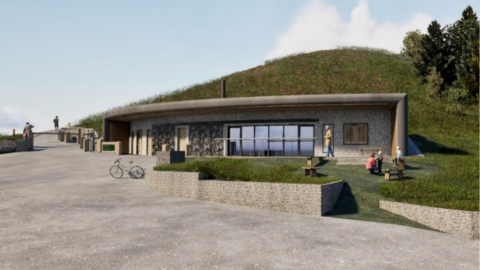 An artists impression of the planned new cafe