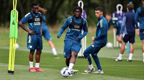 Leicester City training session