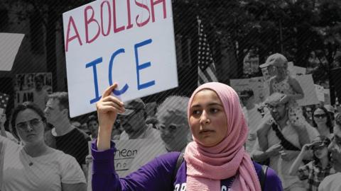 Abolish ICE protester