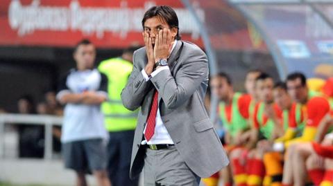 Chris Coleman during North Macedonia v Wales in 2013