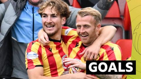 Partick Thistle celebrate
