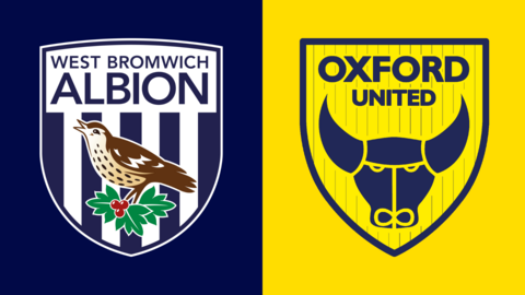 West Bromwich Albion and Oxford United club badges