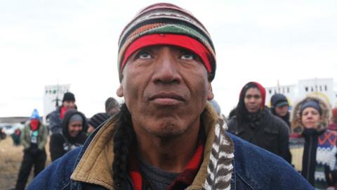 Standing Rock portrait.