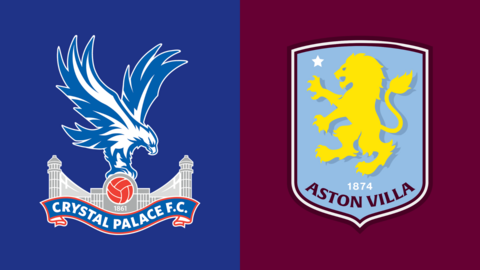 Crystal Palace and Aston Villa club badges