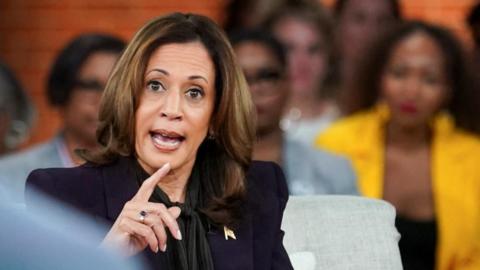 Kamala Harris in conversation with Oprah Winfrey