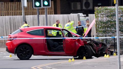 Damaged car