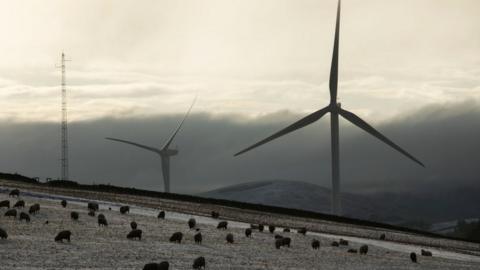 wind turbines in Scottish Borders