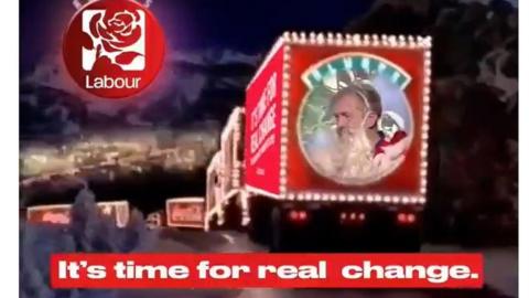 Momentum campaign ad based on Coca-Cola 'holidays are coming ad'