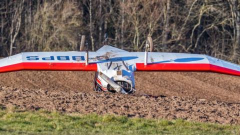 Plane crash in Shempstons Airfield