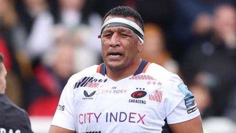 Mako Vunipola after being sent off against Newcastle Falcons