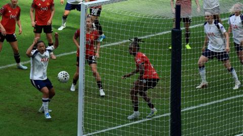 Drew Spence came within inches of breaking the deadlock for Tottenham