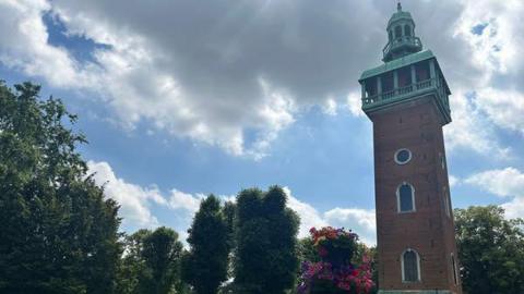 The Carillon tower in Queen's Park in Loughborough