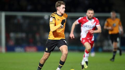 Jack Lankester in action for Cambridge United