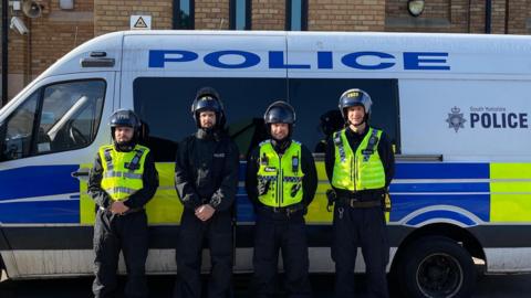 From left: Adam Bayliss, Tom Bringhurst, Josh Hunter and Andrew Sinclair