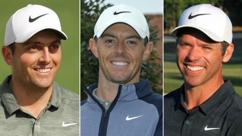 Francesco Molinari, Rory McIlroy and Paul Casey