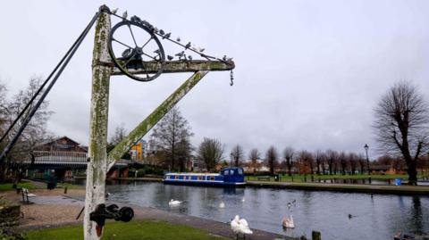 The historic goods crane will be carefully removed and restored.