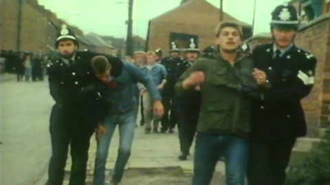 Miners strike in Easington