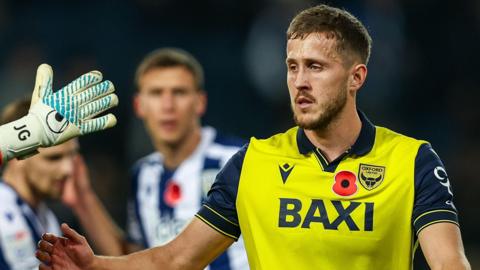 A close-up of Oxford United midfielder Will Vaulks