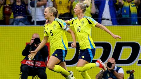 Magdalena Eriksson glanced home the winner in the 84th minute