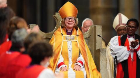 The Archbishop of Canterbury Dame Sarah Mullally during the Enthronement Ceremony