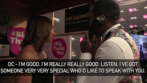 Darren Campbell introduces Jessica Ennis-Hill to say a #BigThankYou to a sporting volunteer