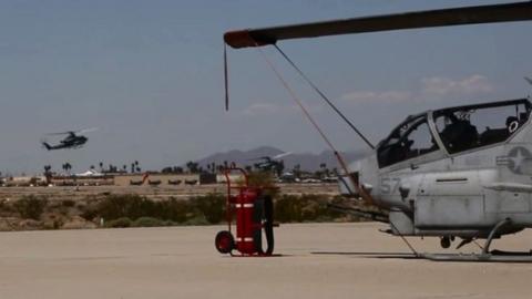 AH-1Z Viper helicopter in Yuma