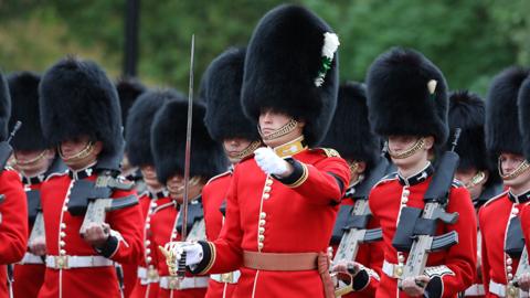 Guards marching