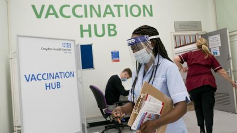 Croydon University Hospital vaccination hub