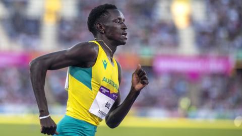 Peter Bol running at the Commonwealth Games in 2022